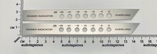 Pioneer CS-822 Power Meter Badges Custom Reproduction Aluminum Self Stick Pair