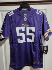 New Nike Anthony Barr #55 Minnesota Vikings Purple Jersey Youth sz L 14-16 $100