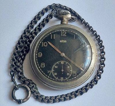 ARSA (Auguste Reymond S.A.) pocket watch. German officer's service watch. ww2