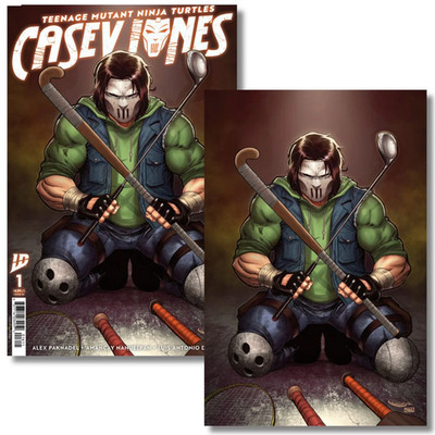 TMNT CASEY JONES #1 EXCLUSIVE VIRGIN/TRADE - Shah LTD 600