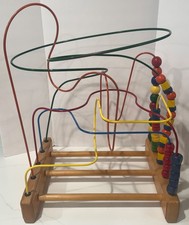 VINTAGE ROLLERCOASTER MAZE BY ANATEX ENTERPRISES LA EDUCATIONAL TOY USA MADE