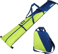 Goloni Ski Bag and Boot Bag Combo,Ski Bags for Air Travel,Snowboard Bag Fits for