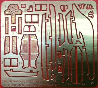 MiKOYAN E-152M Detail Set (for Modelsvit Kit) - NH DETAIL P.E. 1/72