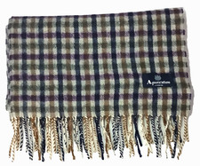 Aquascutum London 100 cashmere soft muffler scarf wrap