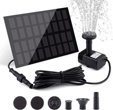 Solar Fountain Pump for Bird Bath, with 2w 9v Kit 