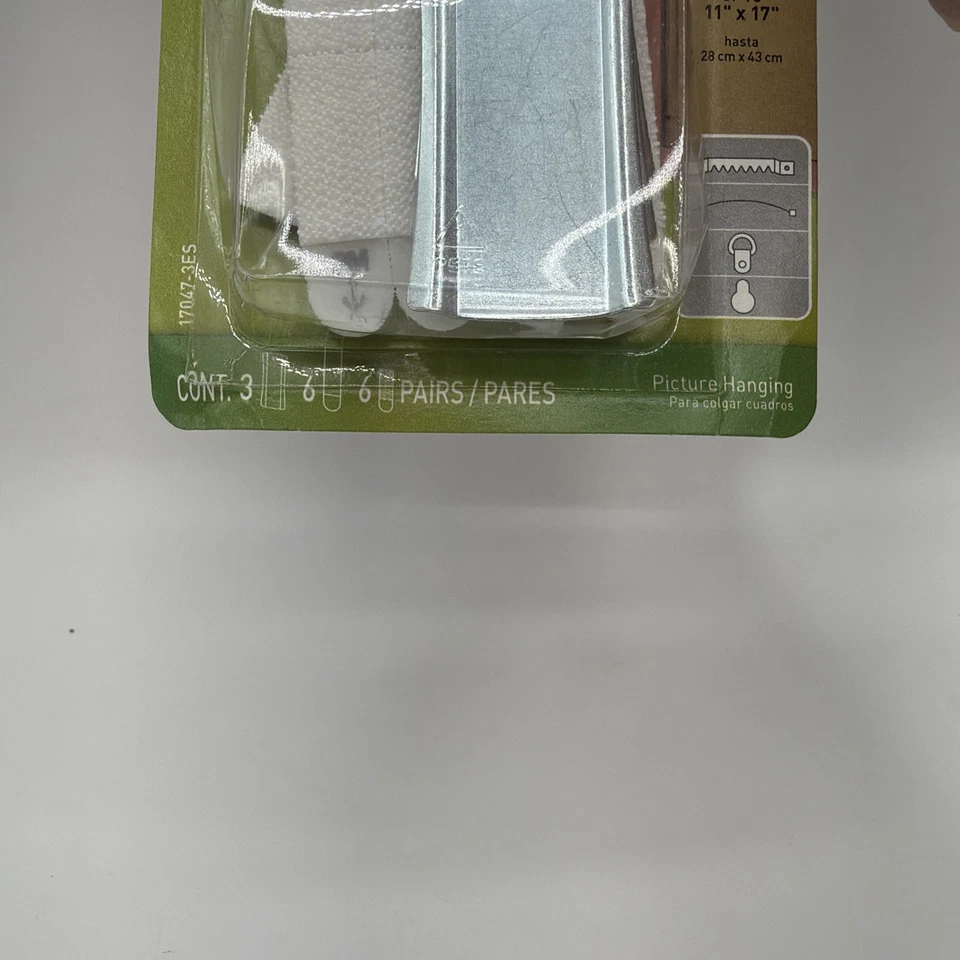 Percha universal para fotos 3M Command 17047 grande para 5 lb sin daños, 2 perchas Foto 2 de 3