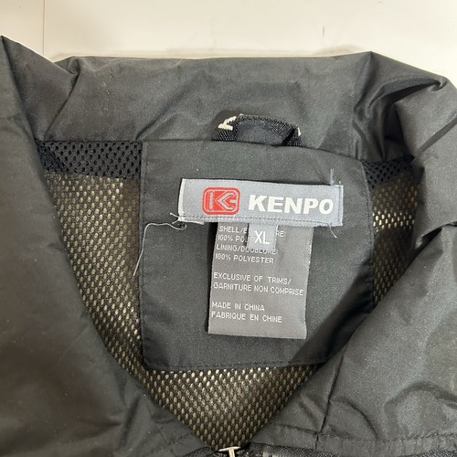 Kenpo Cape Cod Men Full Zip Windbreaker Jacket Black Beige Embroidered Sz XL - Picture 4 of 6
