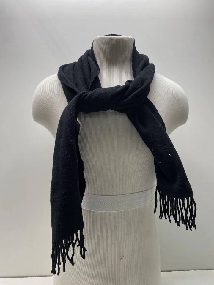 Dolce & Gabbana黑色条纹优雅围巾 — 第 2/4 张图片