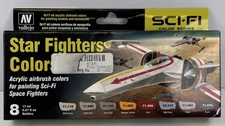 Vallejo Star Fighters Colors Sci-Fi Airbrush Paint Set 8x17ml Ref. 71.612 