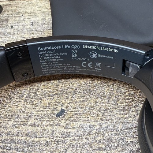 Auriculares inalámbricos Soundcore Life Q20 Bluetooth ANC sobre la oreja con cable de bolsa - Imagen 5 de 7