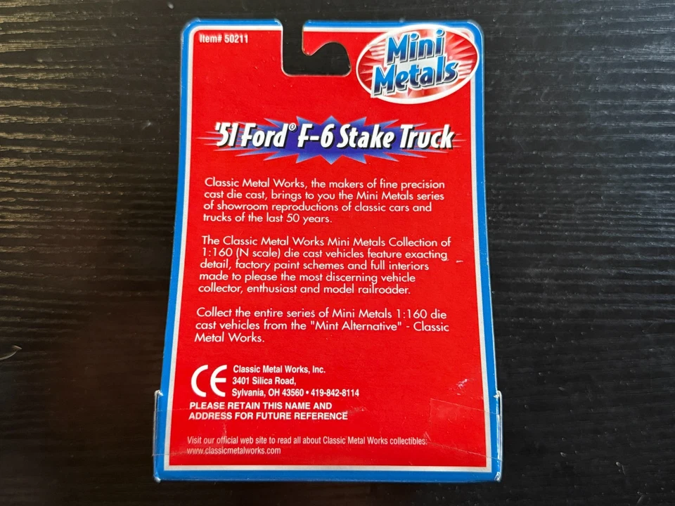 N Scale Mini Metals - CMW #50211 - '51 Ford F-6 Stake Truck - ME3927 - Image 3 of 3