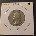 1941-S Washington Silver Quarter In Very Good Condition