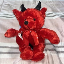 Dan Dee Collector's Choice Red Devil Teddy Bear Plush 9” Tall Valentines Day