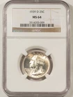 1939-D WASHINGTON QUARTER - NGC MS-64, FRESH, PREMIUM QUALITY!