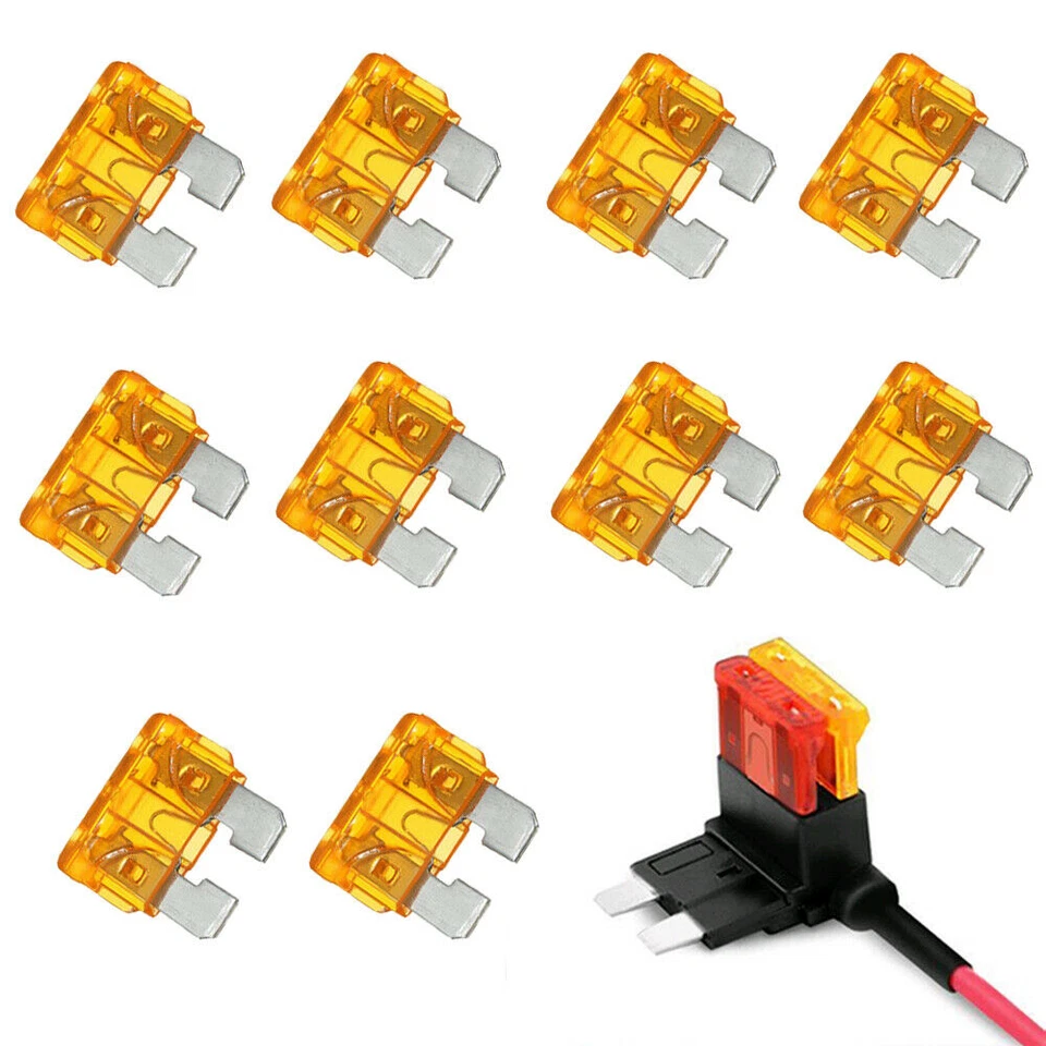 50PCS 5 Amp ATC ATO Blade Fuse kit Auto Car Boat Marine Truck Motorcycle 5A - Image 2 of 4
