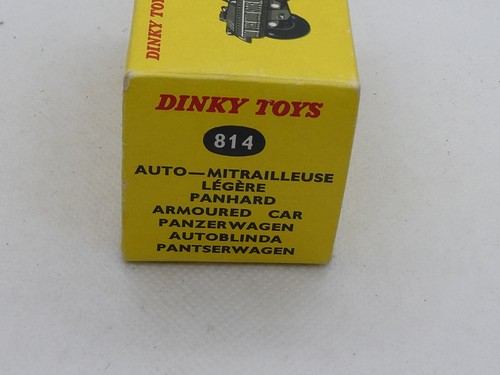 French Dinky Toys 814 AML Panhard Armoured Car Auto-Mitrailleuse Légère Boxed # - Picture 16 of 18