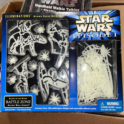 Star Wars Glow In The Dark Action Wall Scenes Over 100 Molded Designs