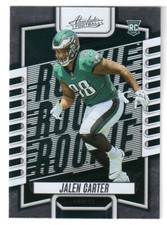 2023 Panini Absolute Football #107 JALEN CARTER RC! EAGLES