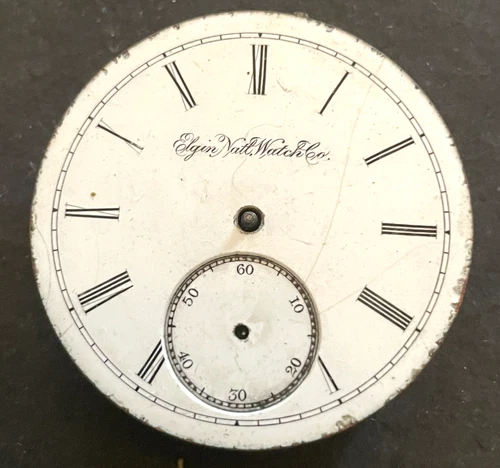 Antique 1889 Elgin Grade 105 Pocket Watch Movement Parts/Repair 16s 11j USA