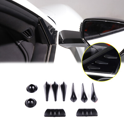 Black anti-wind buffeting deflector Edge Guard Trim Protector for Corvette C8
