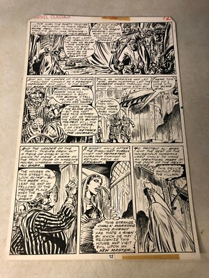 ARABIAN NIGHTS original comic art MARVEL CLASSICS #30 ALI BABA  SLAVE GIRL 1977
