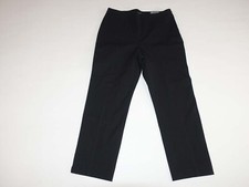 Talbots Women's Chatham Crop Pants Size 6 NWT Black Stretch Waistband Slim Leg