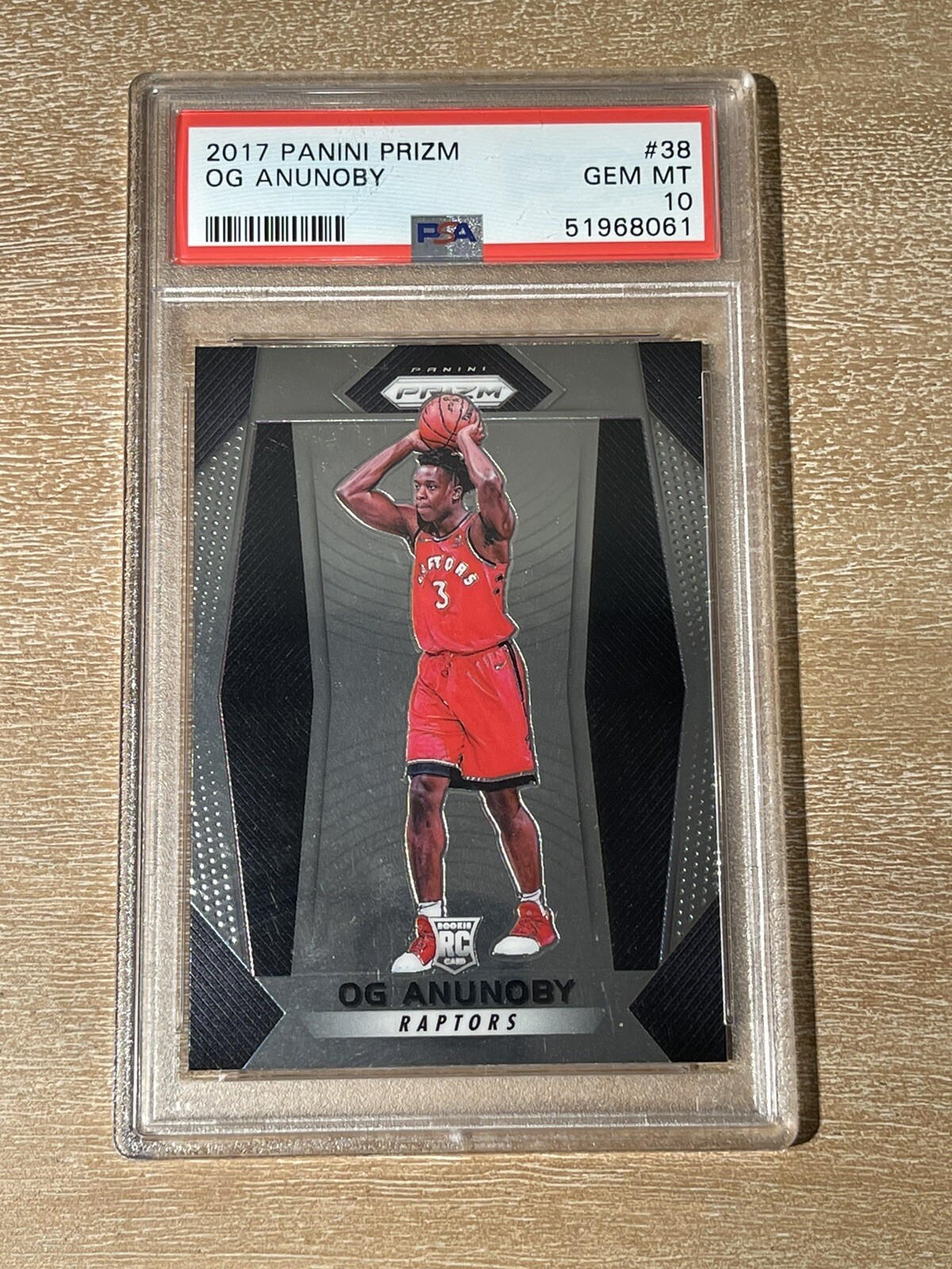 2017-18 Panini Prizm #38 OG Anunoby Rookie PSA 10 Toronto Raptors RC