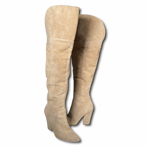 Tan Aldo Suede Thigh High Boots (US 7 
