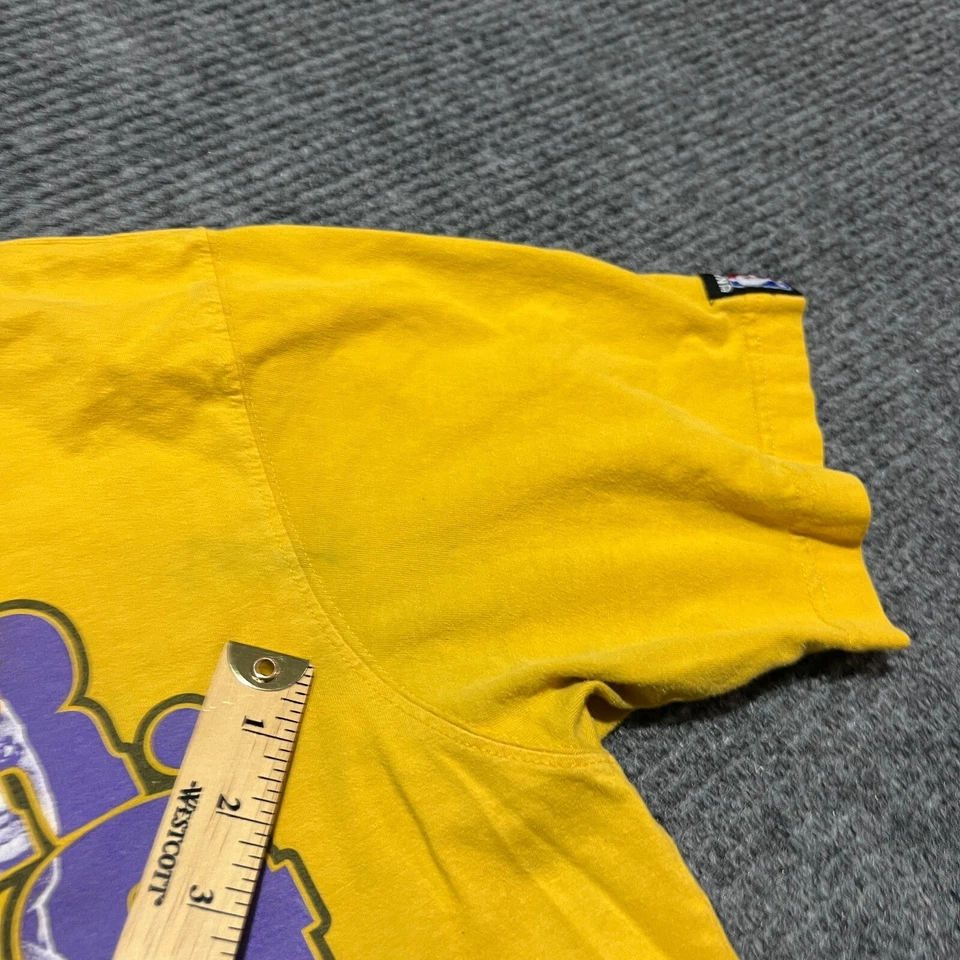 Camisa LA Lakers Para Hombres XL NBA Amarilla Lamar Pau Kobe Y2K Finales Baloncesto UNK Foto 4 de 4