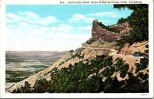 Knife Edge Road, Mesa Verde National Park, Colorado. Postcard. D.