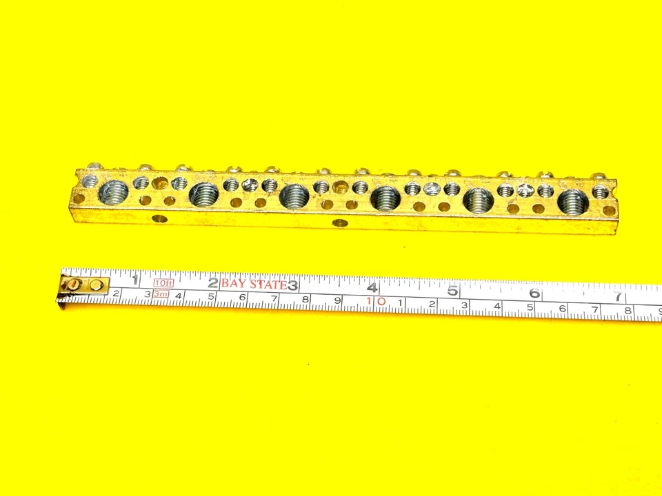 ILSCO NB16 SOLID COPPER GROUND NEUTRAL 7" BAR CU9 21 HOLE 1/0 - #14 NBCE-0615-2 - Image 2 of 4