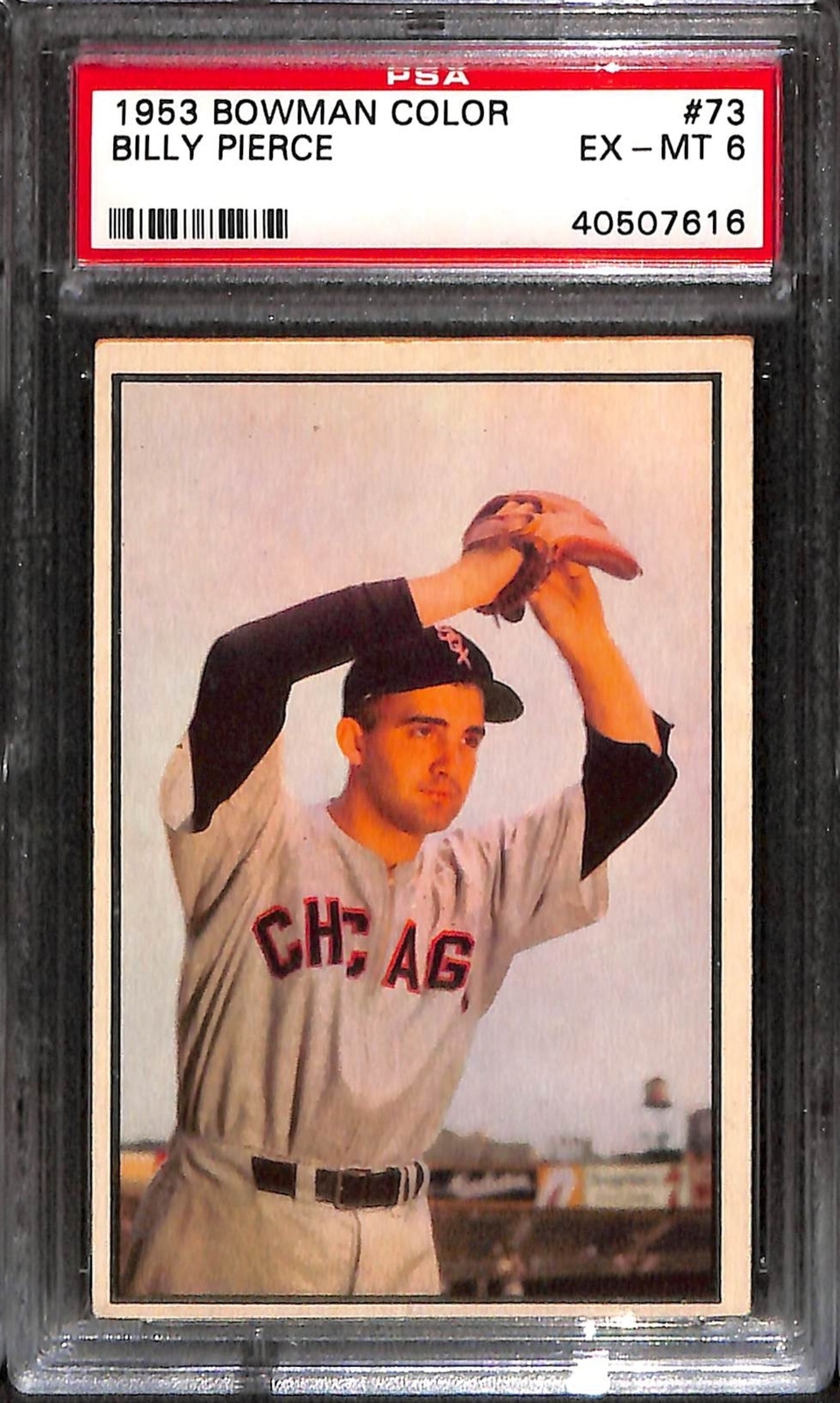 1953 Bowman Color #73 Billy Pierce PSA 6 EX-MT 40507616