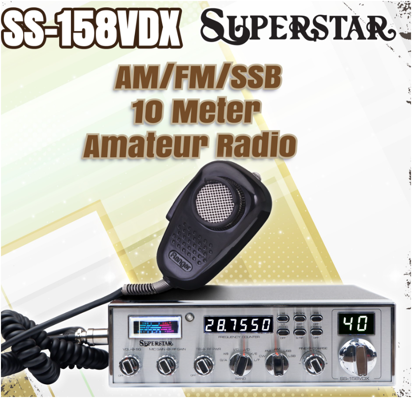 ICOM 受信機 SSB/CW/AM/FM対応 RANGER SS-158VDX Superstar AM/FM/SSB 10Meter Amateur Radio
