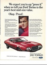 Original 1972 Ford Torino Gran Torino Vintage Print Ad We Expect You To Say