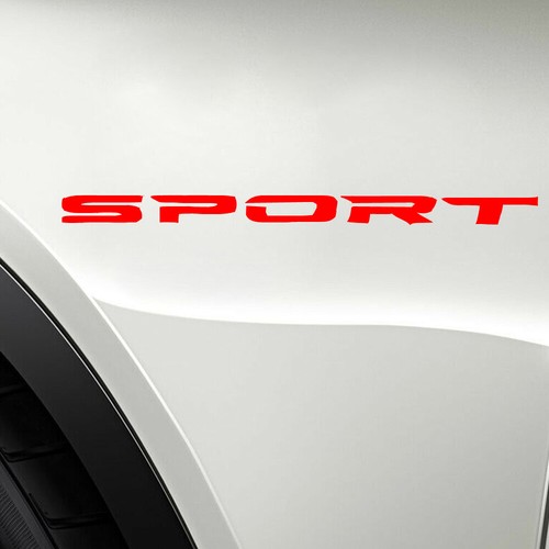 4x SPORT Style Car Racing Stickers Wheel Rim Emblem Graphic Decal Accessories - Foto 9 di 12