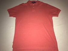 Polo Ralph Lauren XL Salmon Men's Classic Fit Short Sleeve Polo Shirt EUC 
