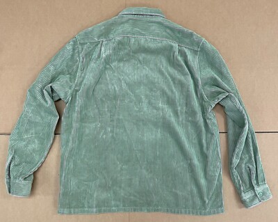 SS23 SUPREME 2 TONE CORDUROY ZIP UP SHIRT GREEN PINK SZ XL | eBay