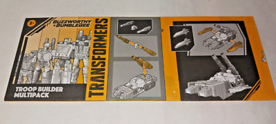 Transformers Buzzworthy Bumblebee Troop Builder Instruction sheet