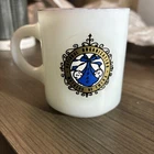 Super Rare Vintage 1960 Mothers Of Twins National Organization Milk Glass Mug