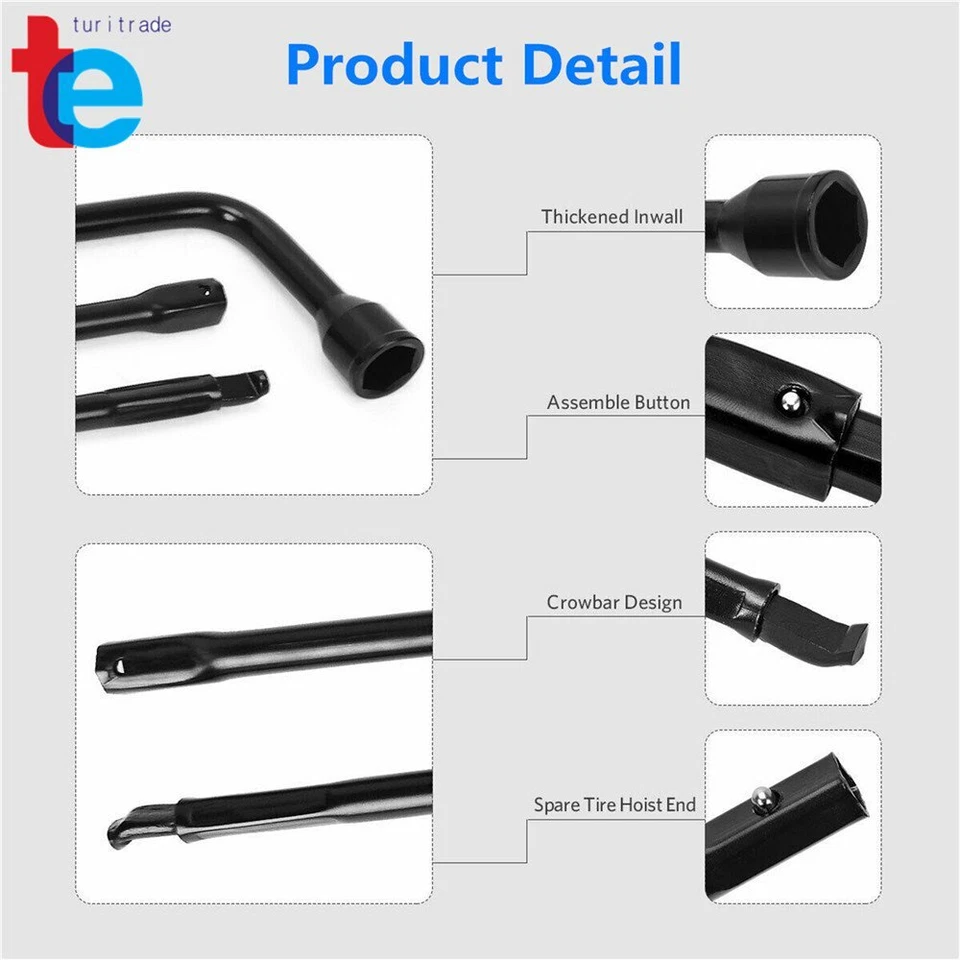 Kit de ferramentas de aço chave de pneu sobressalente Ford Super Duty F250-F550 2003-2007 - Imagem 2 de 4