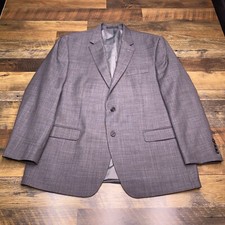 Chaps Sport Coat Mens 46R Gray Blazer Wool