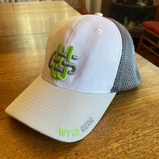 Men's Wyld Gear Cream/Gray Small/Medium Fitted Mesh Back Trucker Hat Cap