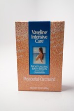 Vaseline Intensive Care Moisturizing Bath Beads Peaceful Orchard 15oz NEW Sealed