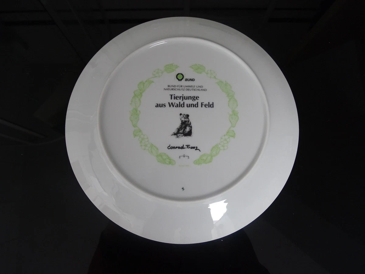 Sammelteller von Franklin Mint 1988, Designer Conrad Franz, Motiv Bär