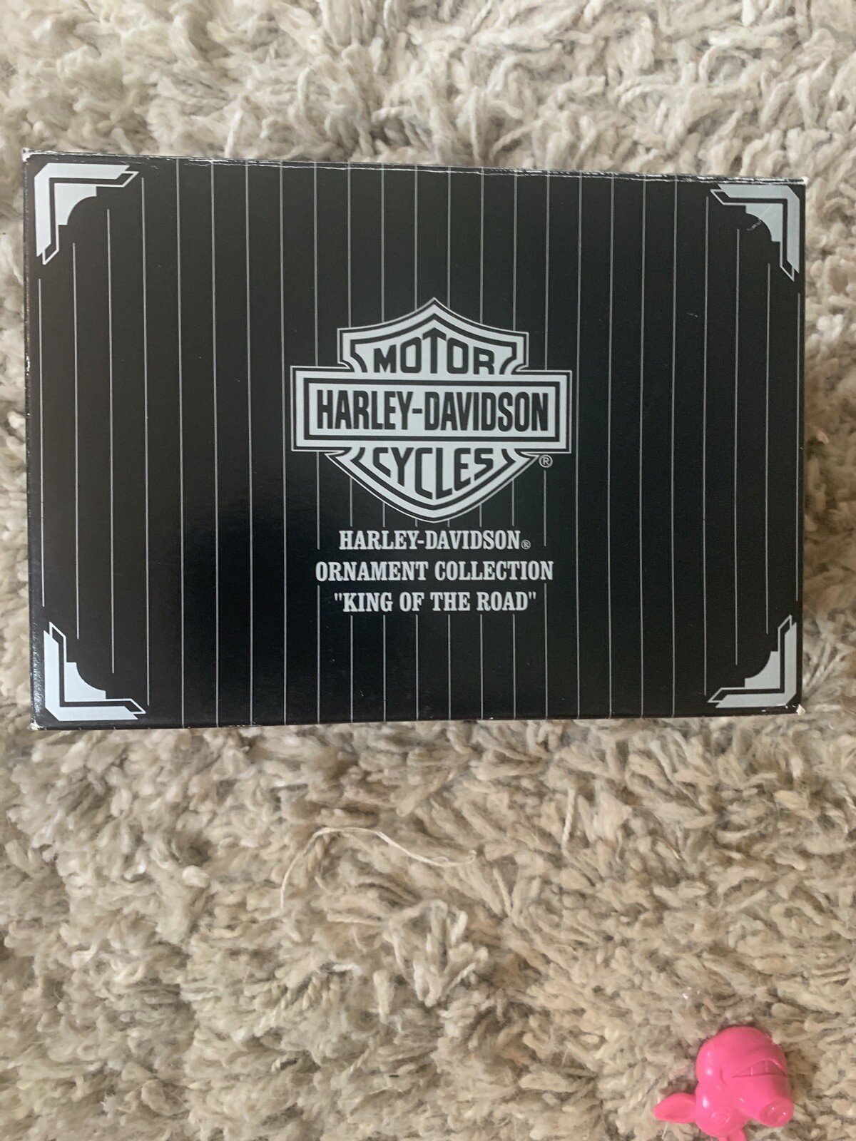 HD Harley Davidson Zippo Lighter & Bonus Motorcycle Logo Black Vinyl Pillow NWT!