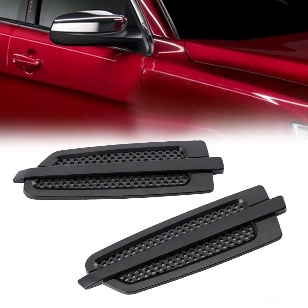 2x Car Side Air Flow Vent Hole Fenders Cover Intake Grille Sticker