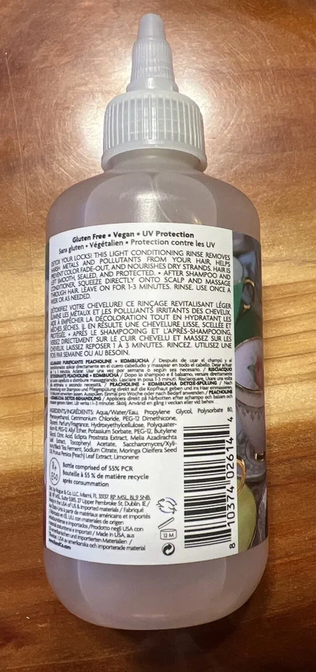 R+CO TEACUP Peacholine Kombucha Detox Hair Rinse 6 Fl Oz /177ml New Vegan - Image 2 of 2