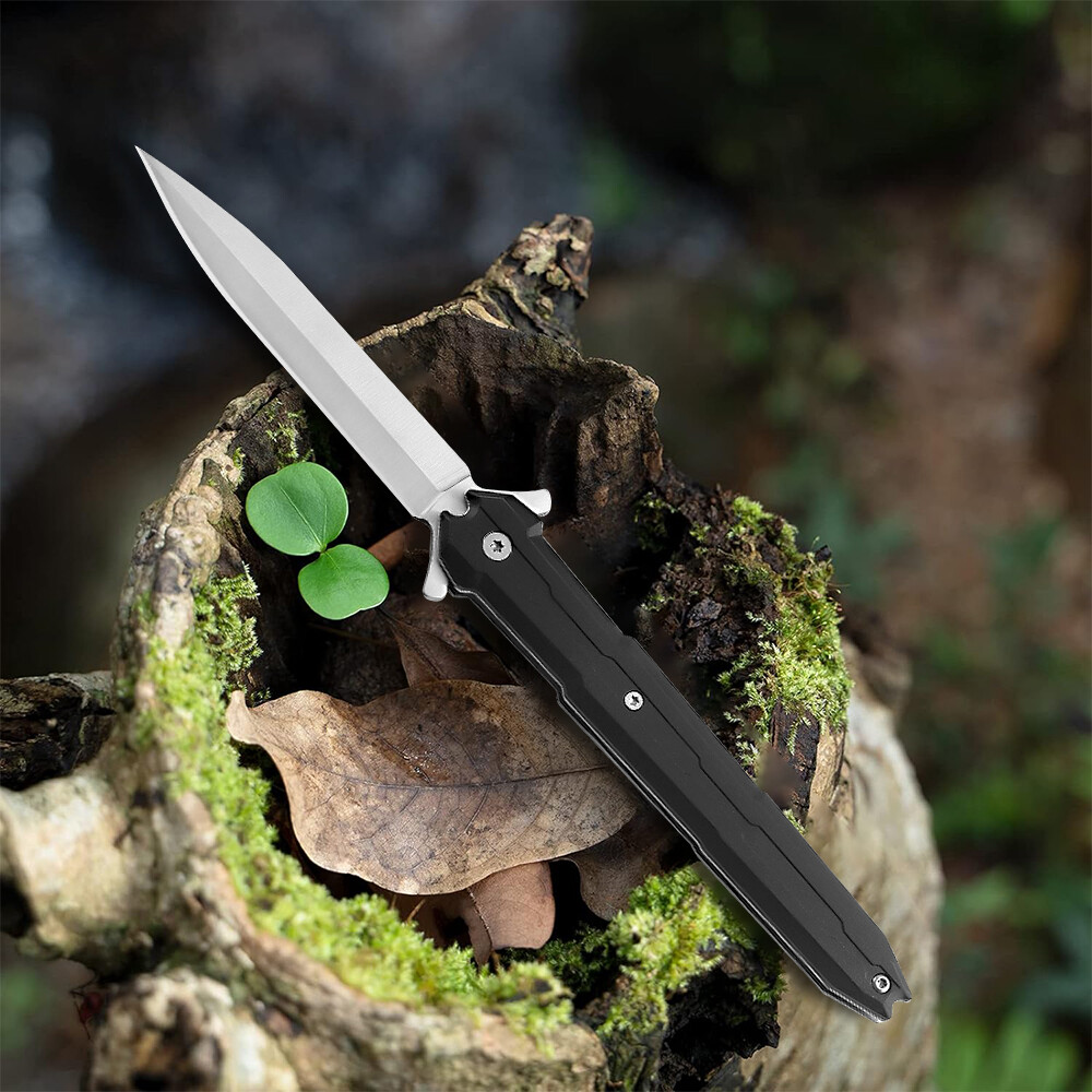 8.9" SPRING OPEN ASSISTED TACTICAL FOLDING POCKET KNIFE MILITARY FIXED BLADE
