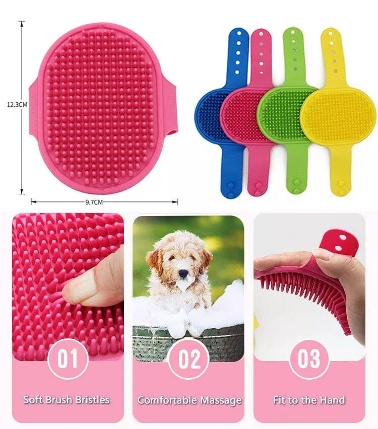 Rubber grooming brush cheap