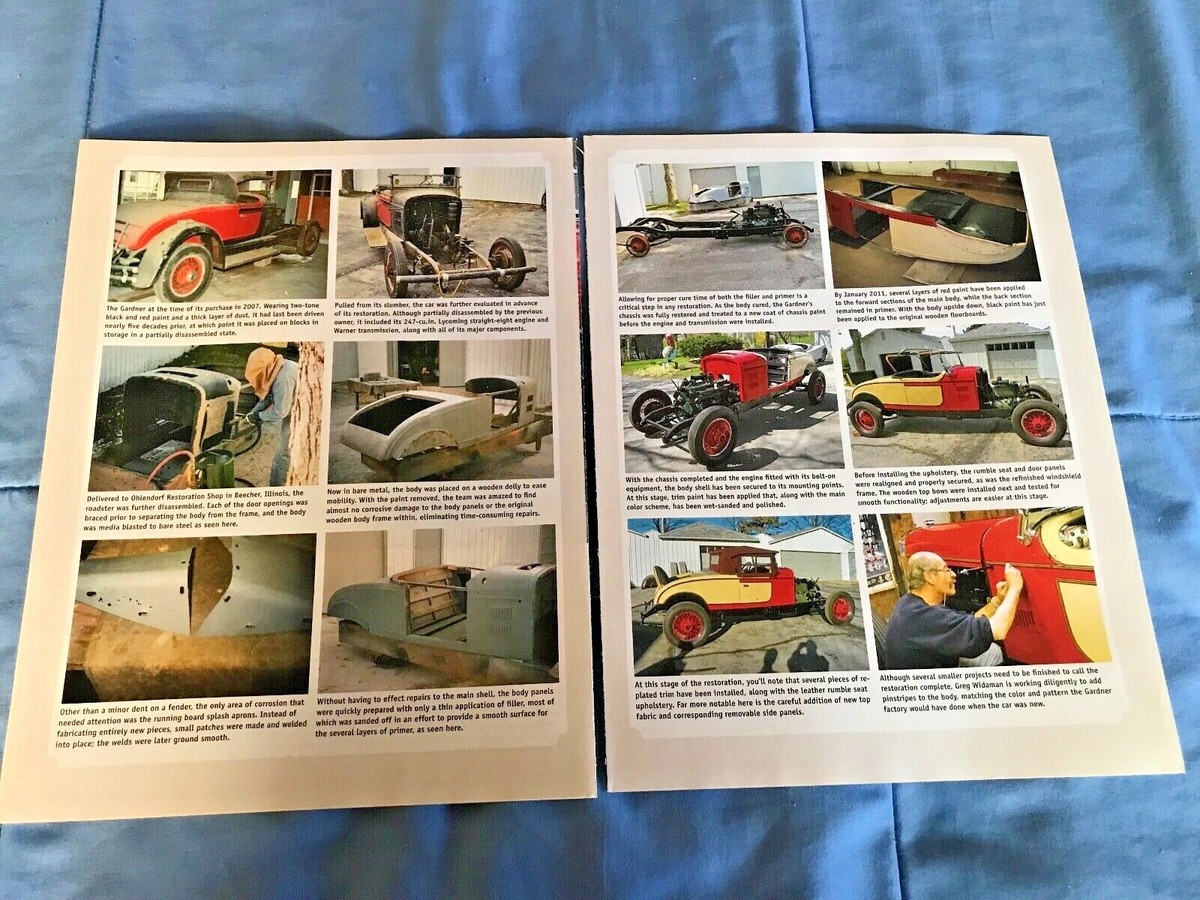 1938 Gardner Model 85 Sport Roadster Restoration Article 